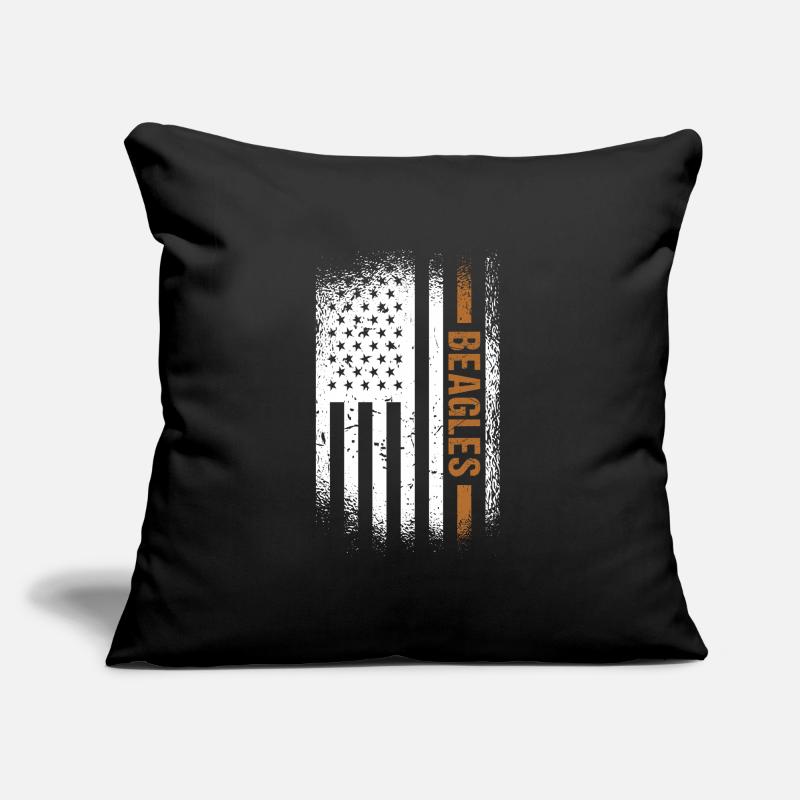 Drapeau Beagle Us Coussin et housse de 45 x 45 cm