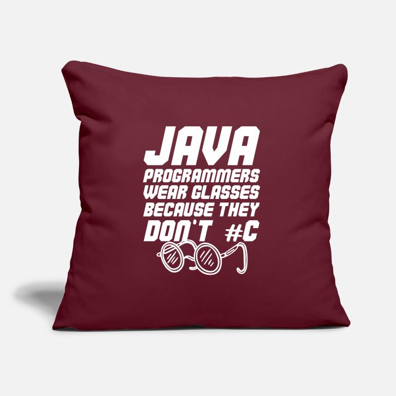 Cool Java programmer Sofa pillow with filling 45cm x 45cm