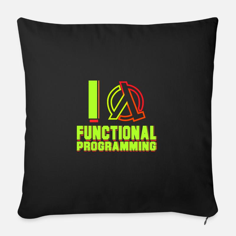Programmierer Lambda - Sofakissen mit Füllung 45 x 45 cm - Schwarz