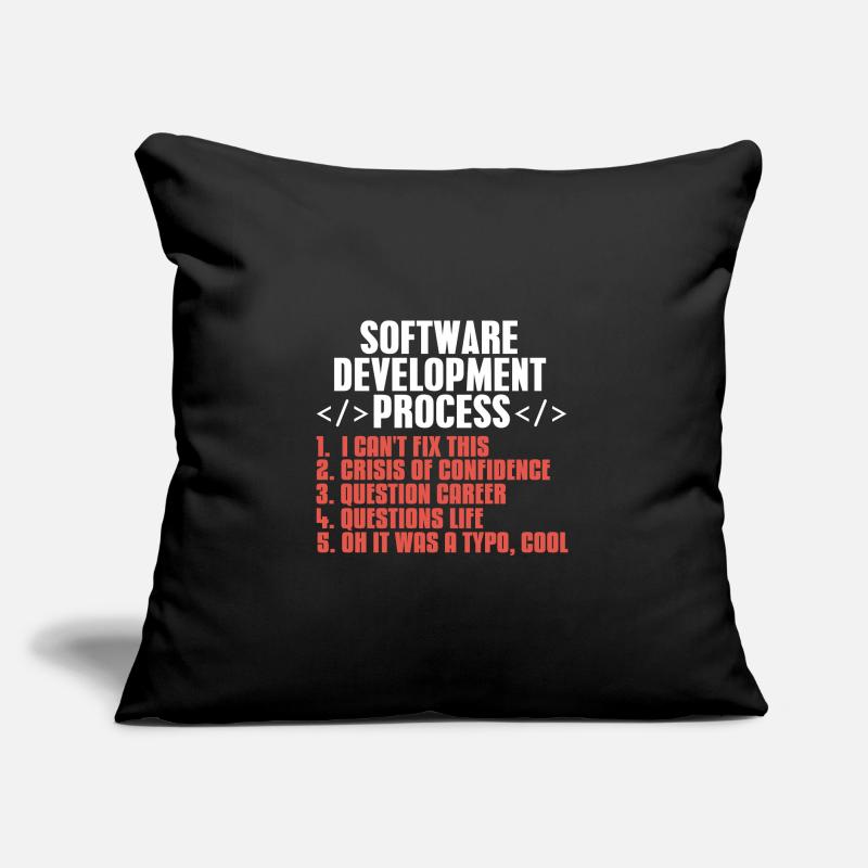 programmer Sofa pillow with filling 45cm x 45cm