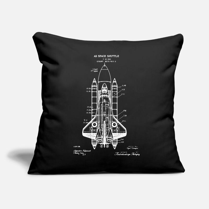 Plan de la navette spatiale Coussin et housse de 45 x 45 cm