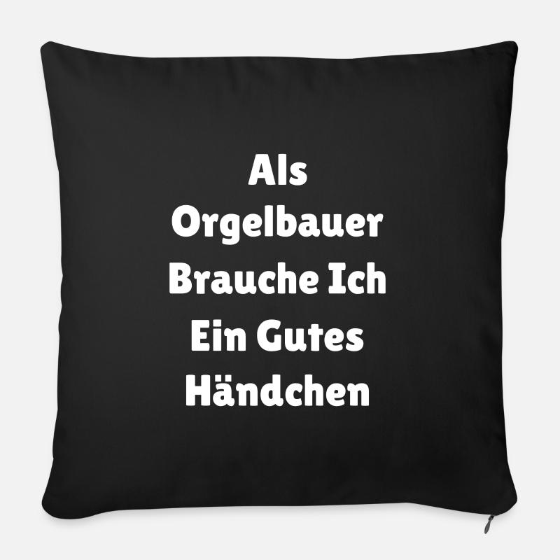 Orgelbauer Beruf - Sofakissen mit Füllung 45 x 45 cm - Schwarz