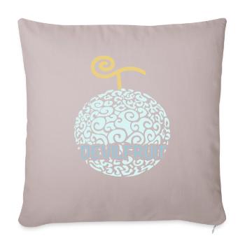 devil-fruit - Coussin et housse de 45 x 45 cm - taupe clair - Devant