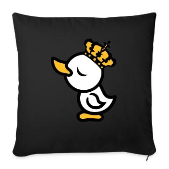 Eitel Koenig Koenigin Princess Chick Crown Arrog - Sofa pillow with filling 45cm x 45cm - black - Front