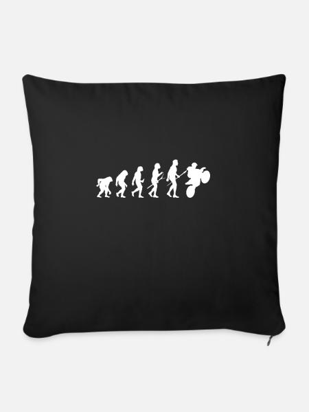 Evolution Motocross - Sofakissen mit Füllung 45 x 45 cm - Schwarz