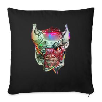 Cyborg Demon - Sofa pillow with filling 45cm x 45cm - black - Front