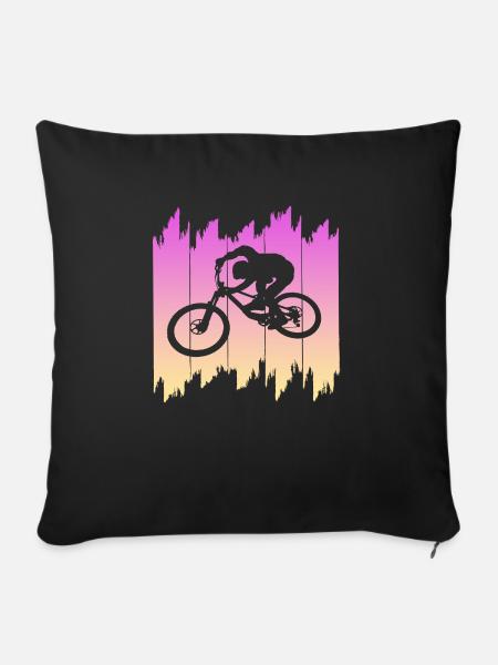 biken - Sofakissen mit Füllung 45 x 45 cm - Schwarz