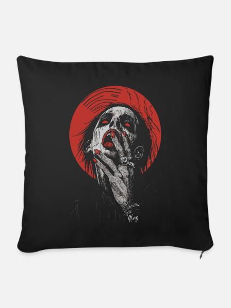 Fingerlecken Gothic - Sofakissen mit Füllung 45 x 45 cm - Schwarz