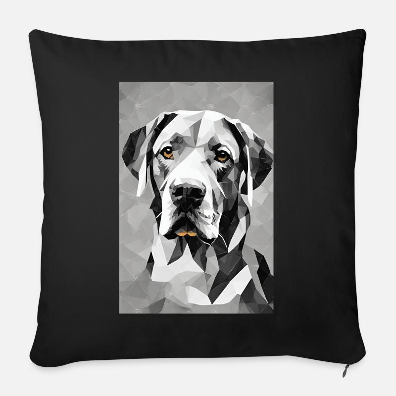 LABRADOR KING - Coussin et housse de 45 x 45 cm - noir