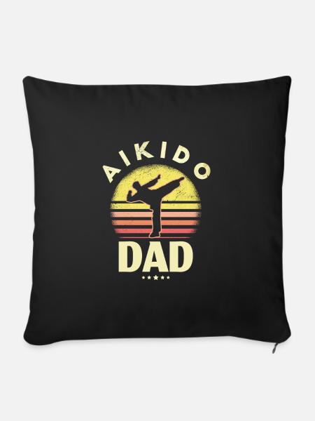 Aikido - Sofakissen mit Füllung 45 x 45 cm - Schwarz