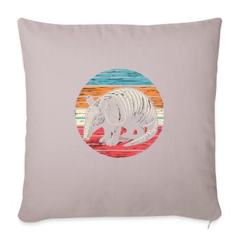 Armadillo Gürteltier - Sofa pillow with filling 45cm x 45cm - light taupe - Front