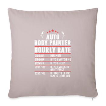 Auto Body Painter Hourly Rate Vehicle Painter - Sofa pillow with filling 45cm x 45cm - light taupe - Front