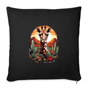 Camel Desert - Sofa pillow with filling 45cm x 45cm - black - Front