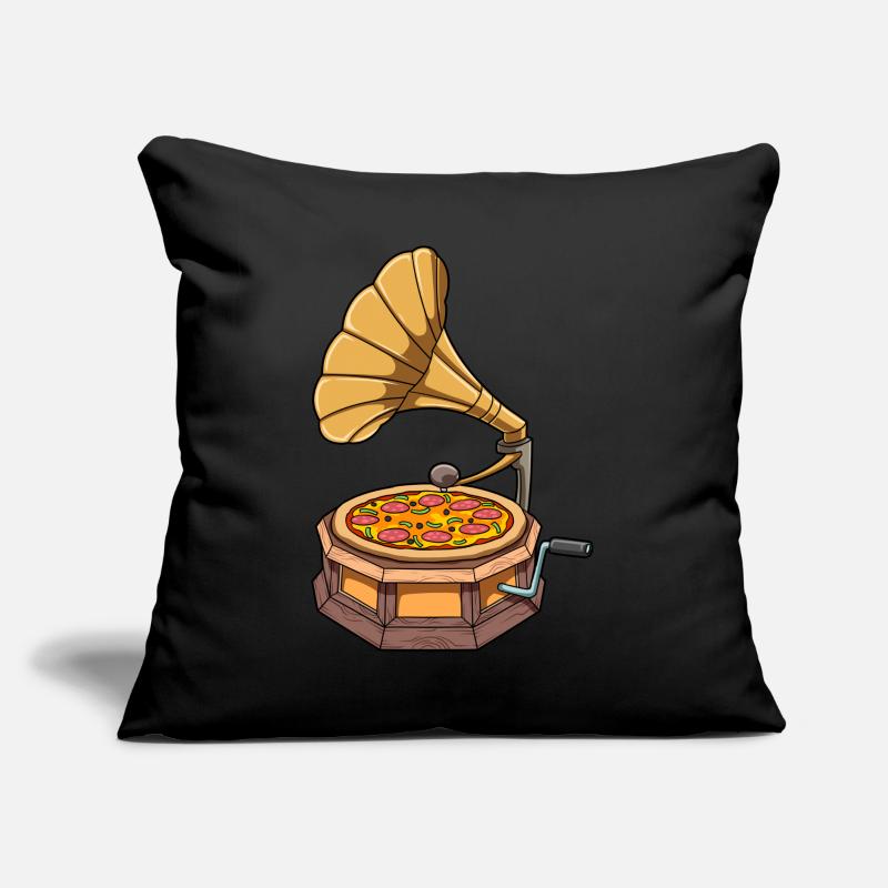 Pizza Phonographe Coussin et housse de 45 x 45 cm