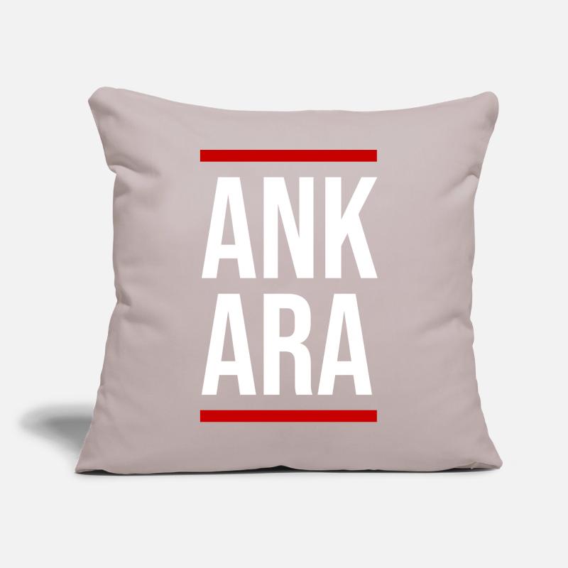 Ankara Bold Block Typography Sofa pillow with filling 45cm x 45cm