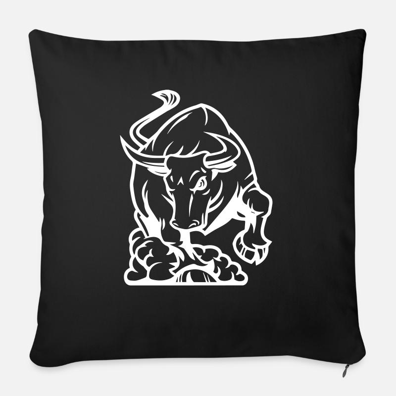 stier - Sofakissen mit Füllung 45 x 45 cm - Schwarz