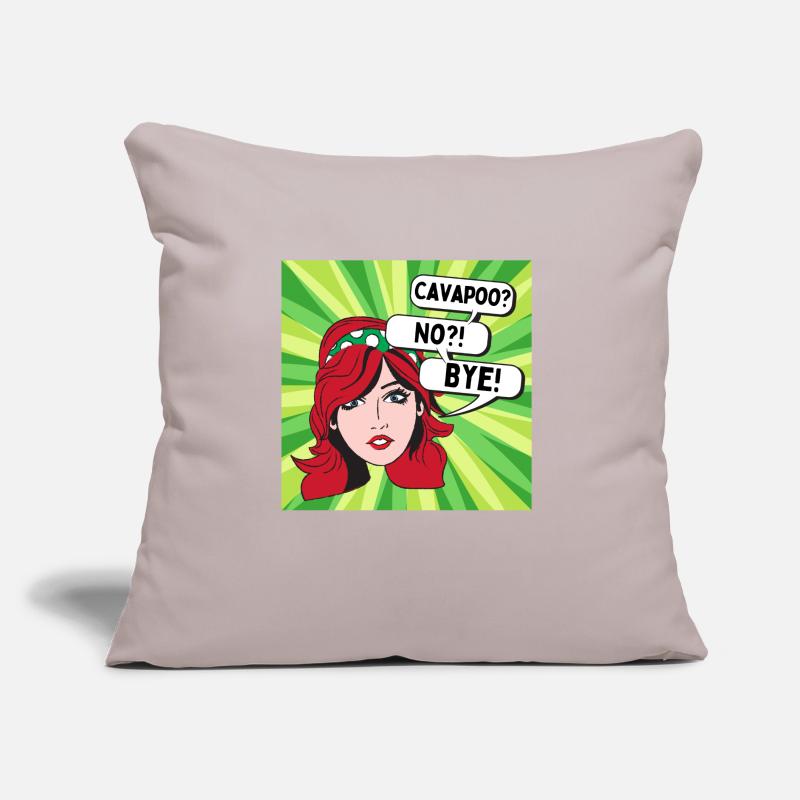 Cavapoo? No? Comic Sofa pillow with filling 45cm x 45cm