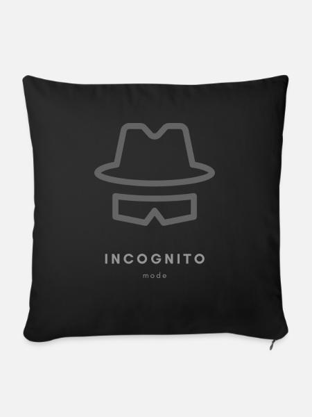 Incognito mode - Sofakissen mit Füllung 45 x 45 cm - Schwarz