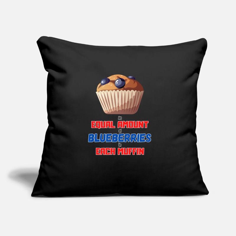 Une quantité égale de bleuets dans chaque muffin Coussin et housse de 45 x 45 cm