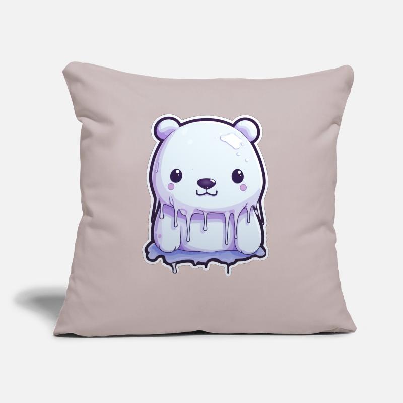 Süßer Eisbär Eis Sofakissen mit Füllung 45 x 45 cm