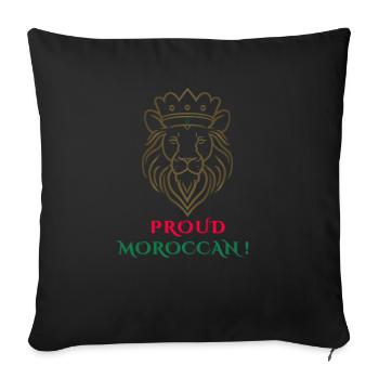 Proud MorocCan - Lion - Coussin et housse de 45 x 45 cm - noir - Devant