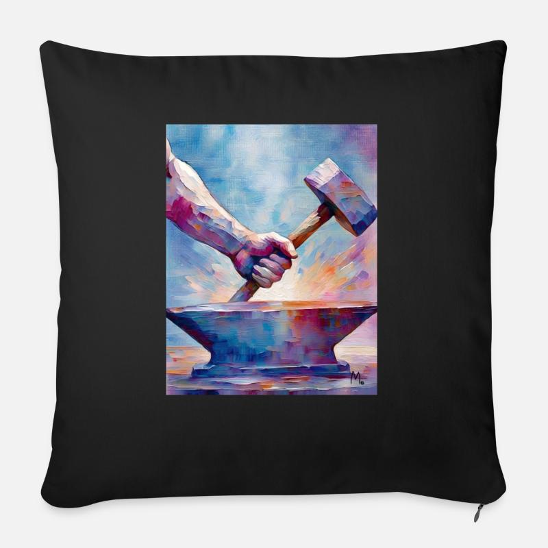 Stivelse - Sofapude med fyld 45 x 45 cm - sort