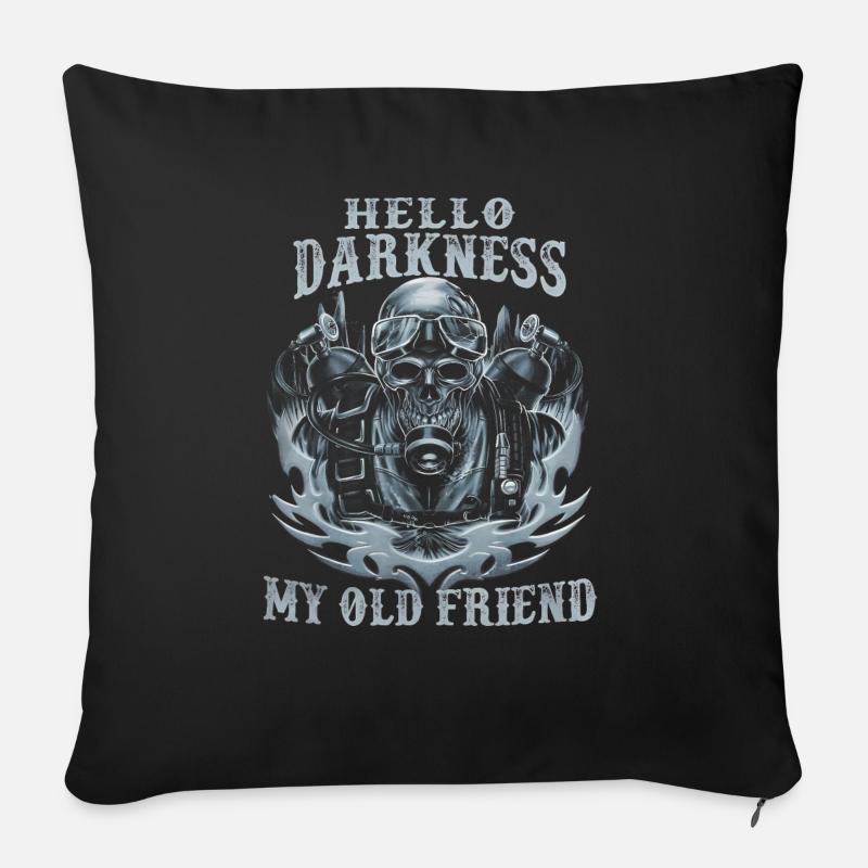 23F 0302 bk - Sofapude med fyld 45 x 45 cm - sort