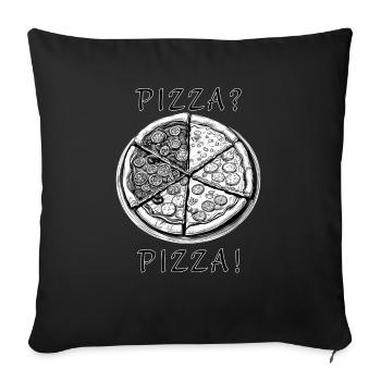 Varieta di Pizze - Sofakissen mit Füllung 45 x 45 cm - Schwarz - Vorne