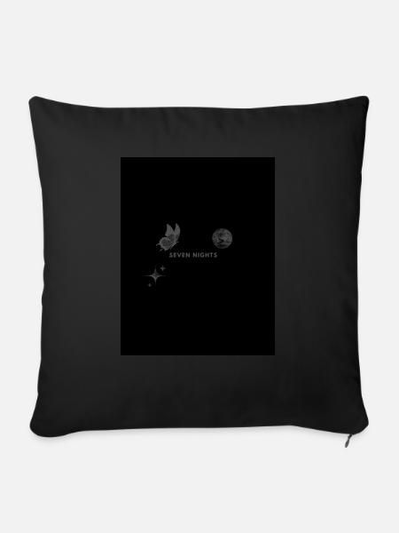 Seven Nights - Sofakissen mit Füllung 45 x 45 cm - Schwarz