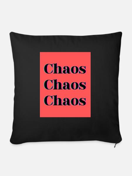 Chaos - Sofakissen mit Füllung 45 x 45 cm - Schwarz