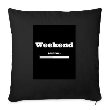 Weekend - Sofakissen mit Füllung 45 x 45 cm - Schwarz - Vorne
