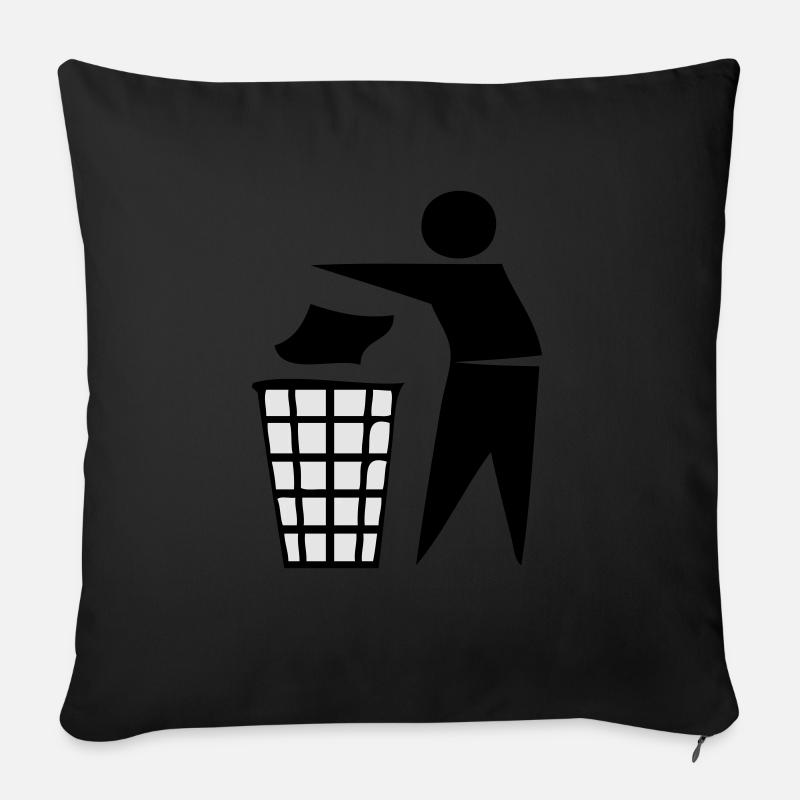 keep tidy - Sofakissen mit Füllung 45 x 45 cm - Schwarz