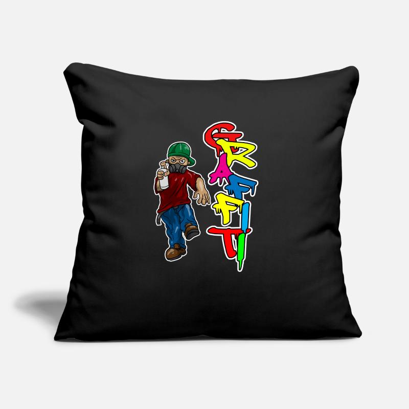 Graffiti Spray Doodle Draw Write Wall Surface Gift Sofa pillow with filling 45cm x 45cm