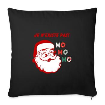 Je n'existe pas ! - Coussin et housse de 45 x 45 cm - noir - Devant