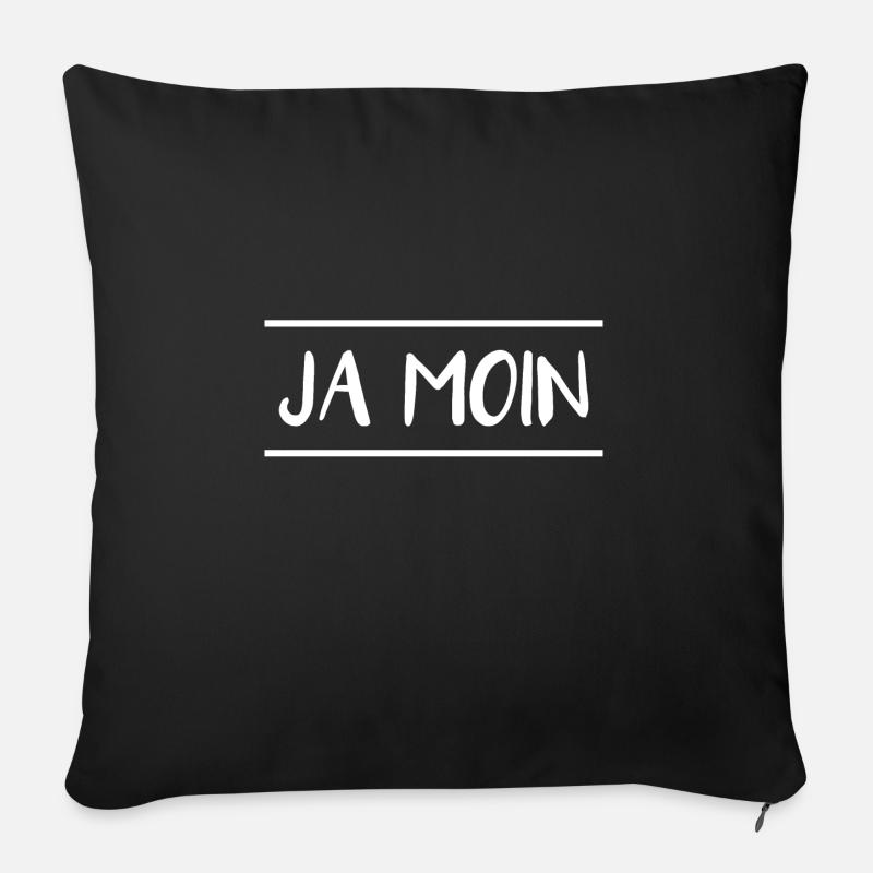 Ja moin - Sofakissen mit Füllung 45 x 45 cm - Schwarz