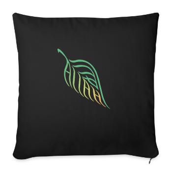 Allah Leaf Nature Harmony - Sofa pillow with filling 45cm x 45cm - black - Front