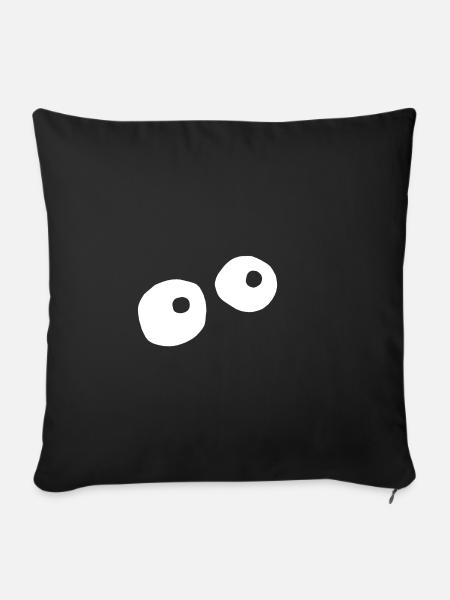 Monster Auge - Sofakissen mit Füllung 45 x 45 cm - Schwarz