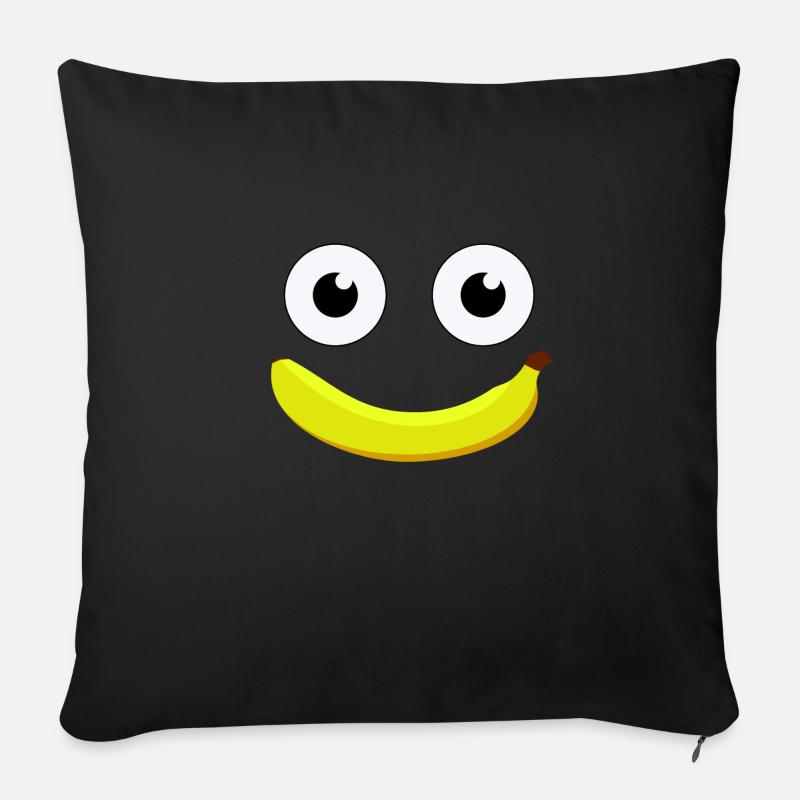 Die Banane - Sofakissen mit Füllung 45 x 45 cm - Schwarz