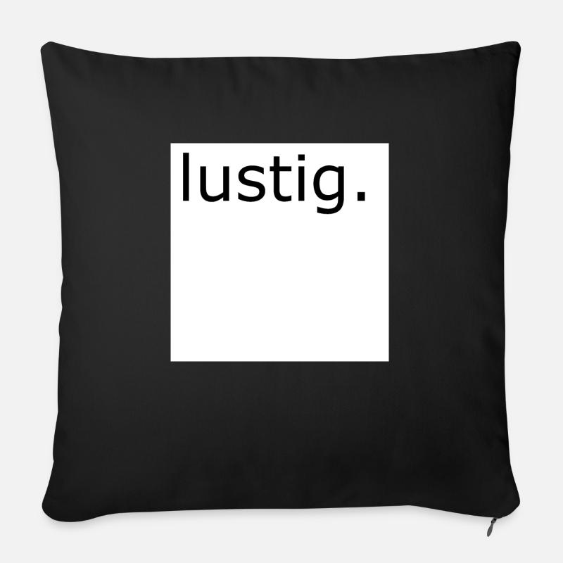lustig - Sofakissen mit Füllung 45 x 45 cm - Schwarz