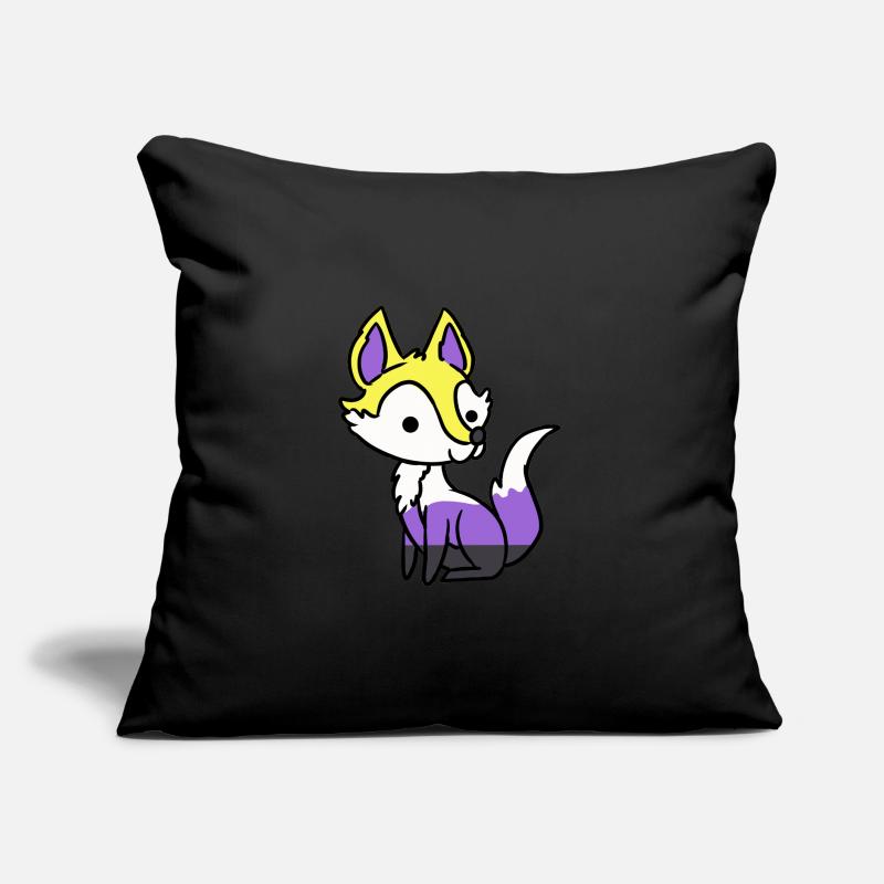 Nonbinary Fox Nonbinary Pride Sofa pillow with filling 45cm x 45cm