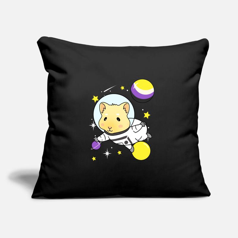 Nonbinary guinea pig Nonbinary Pride Sofa pillow with filling 45cm x 45cm