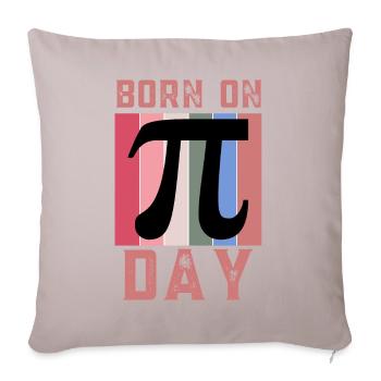 Born On Pi Day Maths Enthusiast March 14th Pi Day - Sofa pillow with filling 45cm x 45cm - light taupe - Front