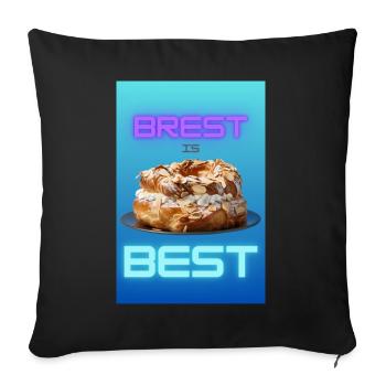 BREST IS BEST - BLUE - Coussin et housse de 45 x 45 cm - noir - Devant