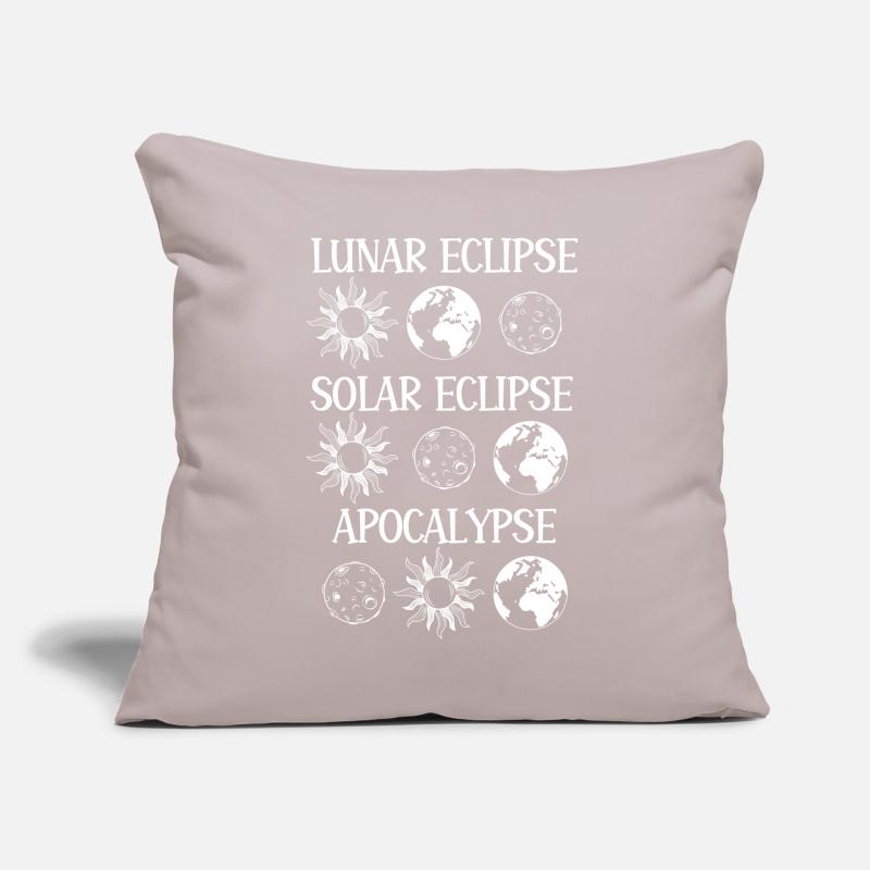 Lunar Eclipse Solar Eclipse Apocalypse Sofa pillow with filling 45cm x 45cm