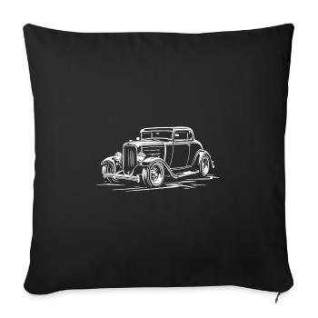 Hot Rod Auto 2 - Sofakissen mit Füllung 45 x 45 cm - Schwarz - Vorne