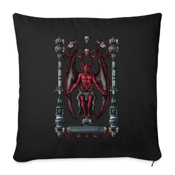 Untitled project - Sofa pillow with filling 45cm x 45cm - black - Front