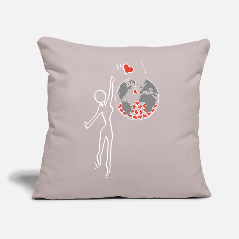 Donnez de l’amour Coussin et housse de 45 x 45 cm