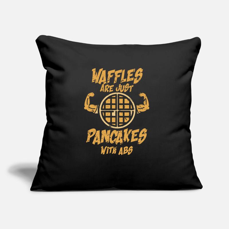 Waffles abs pancakes six pack gift Sofa pillow with filling 45cm x 45cm