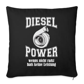 DIESEL POWER - Sofakissen mit Füllung 45 x 45 cm - Schwarz - Vorne