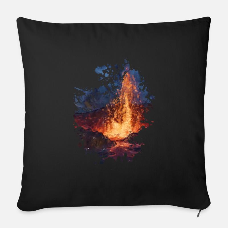 Magma - Sofakissen mit Füllung 45 x 45 cm - Schwarz